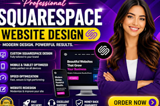 build squarespace website design and redesign squarespace website development