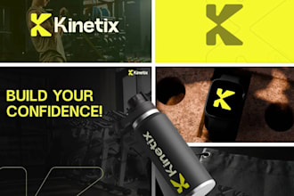 design a sports logo and brand identity for your fitness, gym or athletic brand