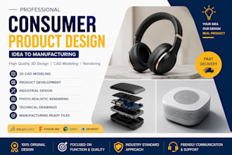 do 3d product design consumer electronics product cad in solidworks fusion 360