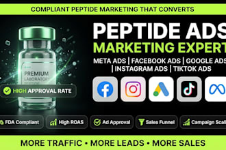 setup compliant peptide ads fix peptide issues on facebook ads google tiktok ads