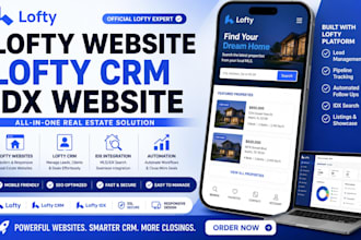 do lofty crm , design lofty website , do idx website
