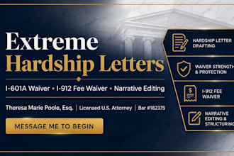 write a compelling extreme hardship letter for US immigration
