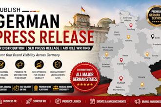 publish german press release PR distribution SEO press release article writing