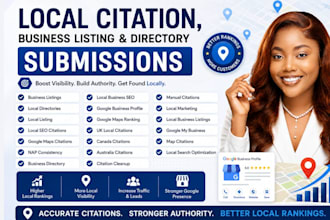 build local citation and directory submssions for local seo