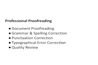 proofread and correct your document