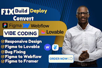fix, convert figma to webflow, lovable app to webflow framer website, base44 app