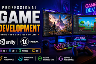 develop custom unity games