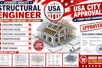 create permit ready architectural and structural drawings for USA city approval