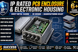 design ip rated pcb enclosure, sheet metal casing and electronic housing