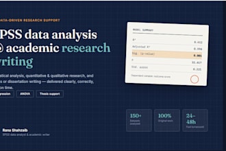 do spss analysis, regression, anova, and statistical reports