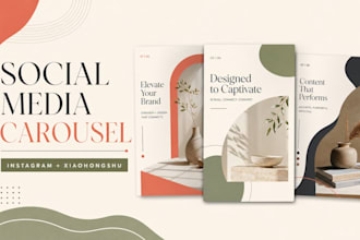 design aesthetic instagram and xiaohongshu carousel posts
