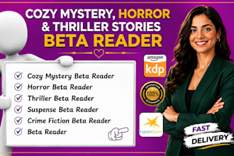 beta read cozy mystery beta reader thriller beta reader horror beta reader