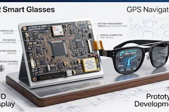 develop gps navigation ar smart glasses prototype with real time hud display