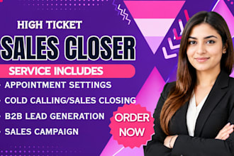 be your sales closer salespreson online sales high ticket appointment set