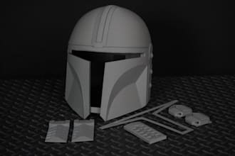 sculpt 3d game character cosplay weapons, masks, armor and 3d printing for you
