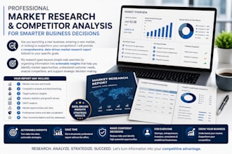 provide market research, competitor analysis and business insights
