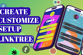 design a premium linktree bio page that boosts clicks