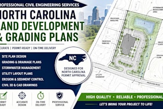 design north carolina land development and grading plans