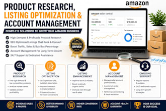 be your amazon fba virtual assistant and ppc expert