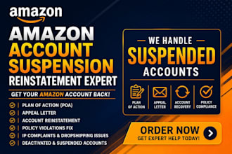 write amazon suspension appeal and poa for section 3 account reinstatement