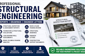 do structural inspection report and engineering drawings and engineer letter
