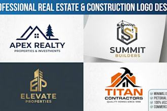 design a minimalist real estate business logo