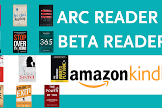 be your KDP ebook beta reader and arc reader and give ebook feedback