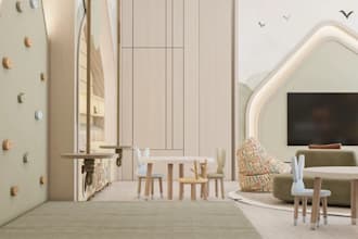 cgi kids playroom,daycare space layout,preschool render,3d kids cozy,walkthrough