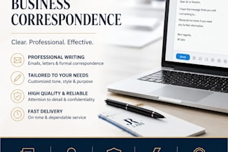 write professional emails letters and business correspondence