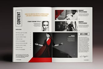 design magazine, catalog, brochure and company profile with adobe indesign