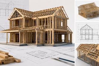 create professional vertex bd wood framing models and construction drawings