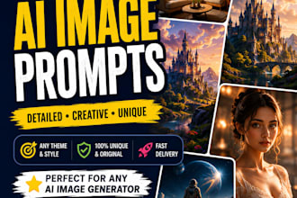 write custom ai prompts for images and videos