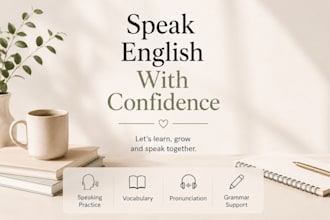 help you improve your english through friendly conversations