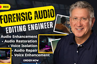 perform forensic audio cleanup, restoration, enhancement, and do voice isolation