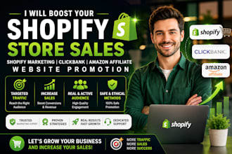 boost shopify store sales with shopify marketing, clickbank  amazon affiliate