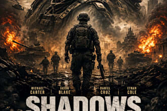 design a professional movie poster design film poster artwork