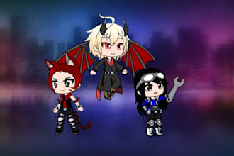 make a gacha life 2 and gacha club oc, no credits required