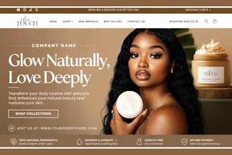 beauty shopify store beauty website skincare website