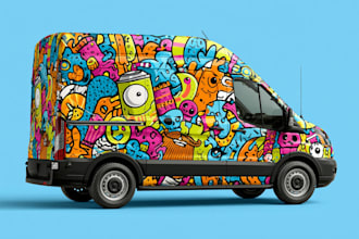 create professional car wrap