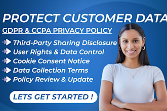 prepare a gdpr and ccpa compliant privacy policy for your website