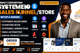 build systeme io sales funnel systeme io landing page, stanstore sales funnel