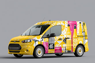 car wrap professional graphic design vector design car