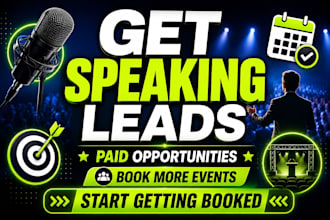 generate paid speaking leads and public speaking event leads