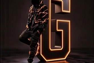 design premium neon logo for brand gaming and business