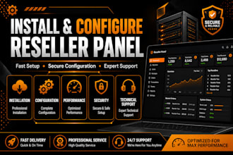 install, configure and optimize your reseller panel