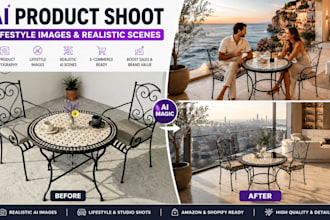 create ai product photography, and lifestyle images for your  brand