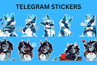 draw furry telegram stickers, nsfw furry stickers, animated discord stickers GIF