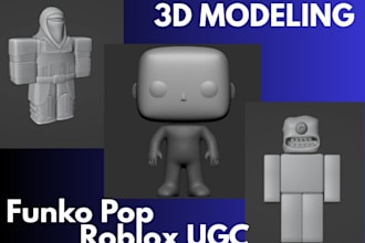 do 3d roblox ugc, 3d funko pop, funko, 3d printing, action figure funko pop toy