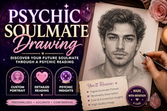 draw and describe your soulmate with a psychic reading