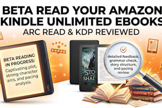 beta read your amazon kindle unlimited ebooks books arcread and kdp reviewed
